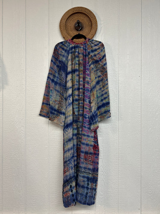 Crepe Sari Woodstock Duster Dress 0226 216