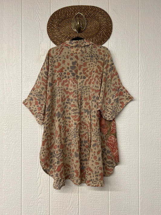 Crepe Sari Free To Be Button Down 0626 070