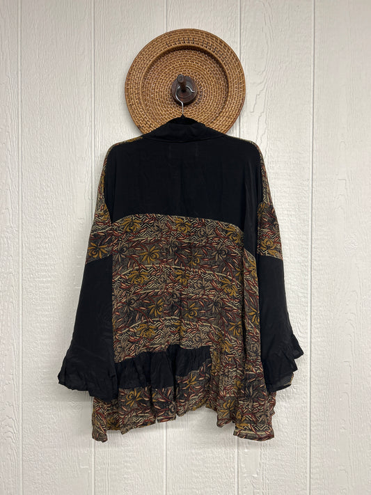 RETAIL Crepe Sari Wild Rose Top 0426 066