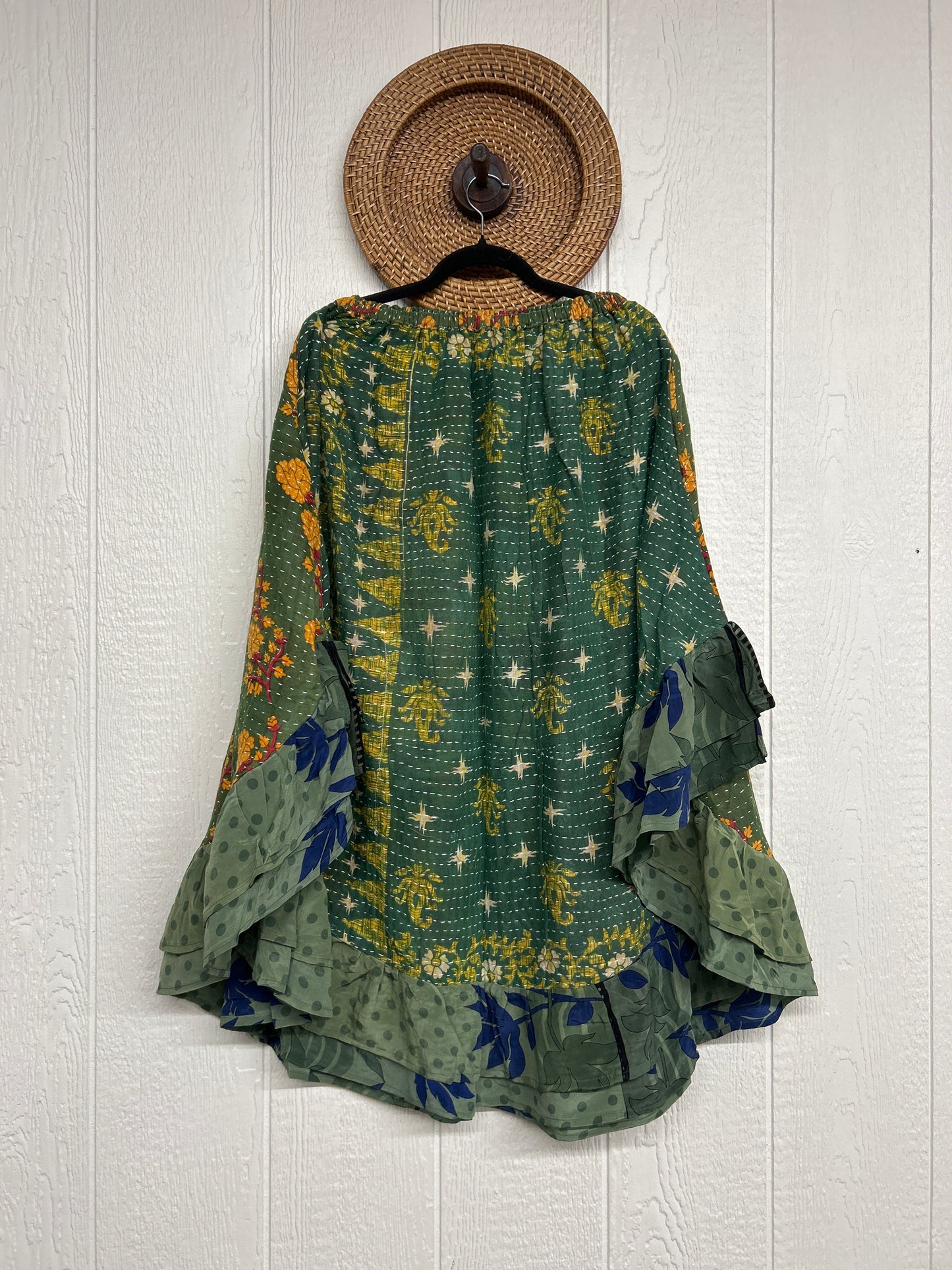 Pareo Kantha Wild Rose Skirt 0426 138