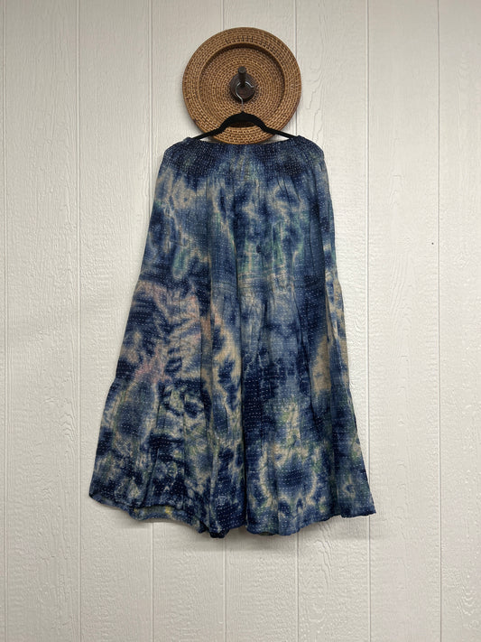 Pareo Kantha Lotus Maxi Skirt 0826 012