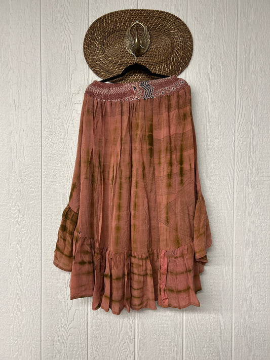 Crepe Sari Dahlia Skirt 1026 227
