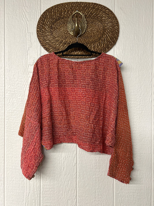 Pareo Kantha In Bloom Cropped Pullover 0326 158