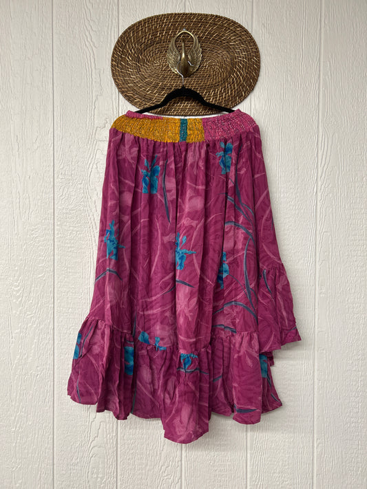Crepe Sari Dahlia Skirt 1026 050