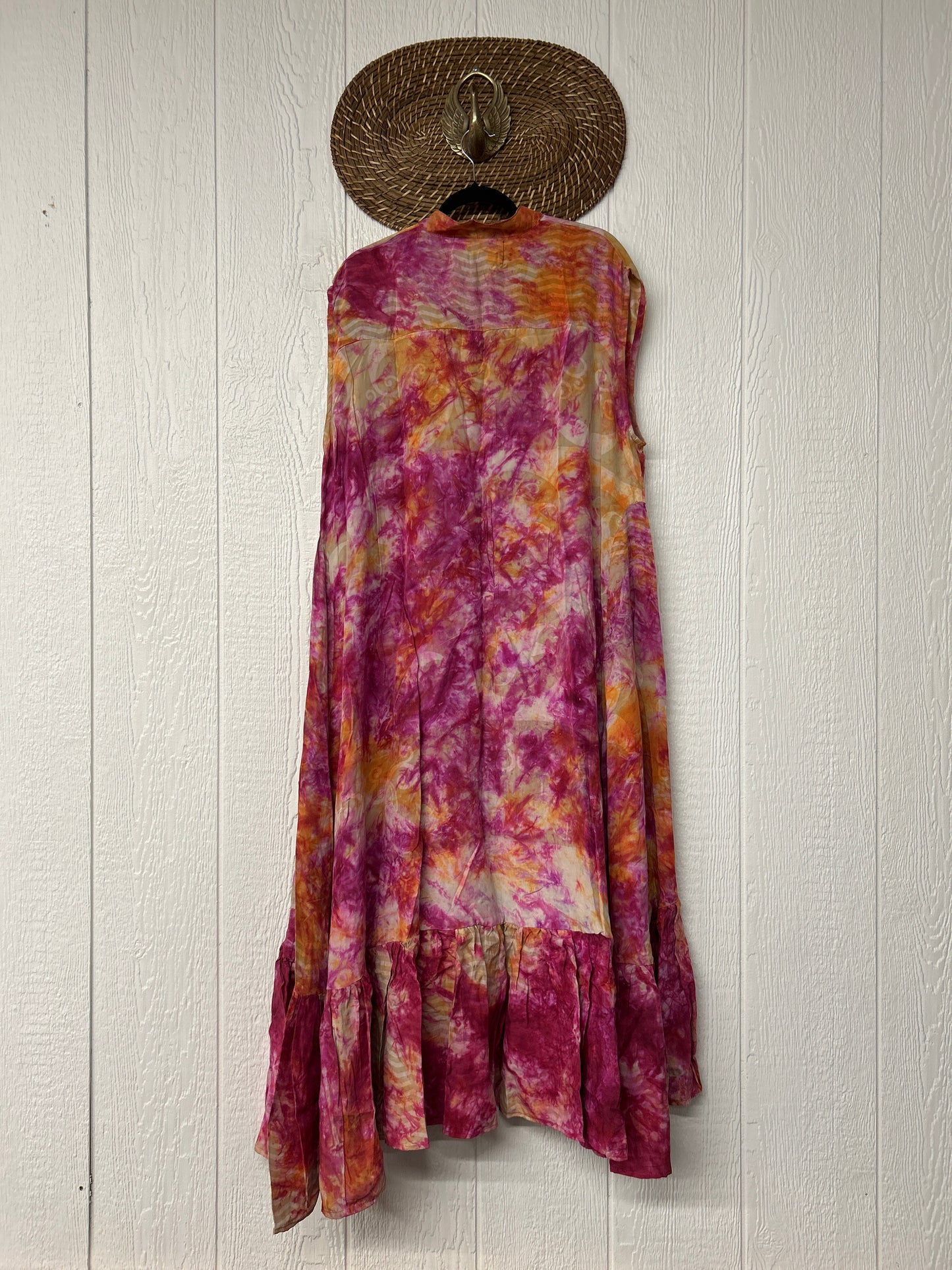 Crepe Sari Summer Dahlia Duster 0726 020