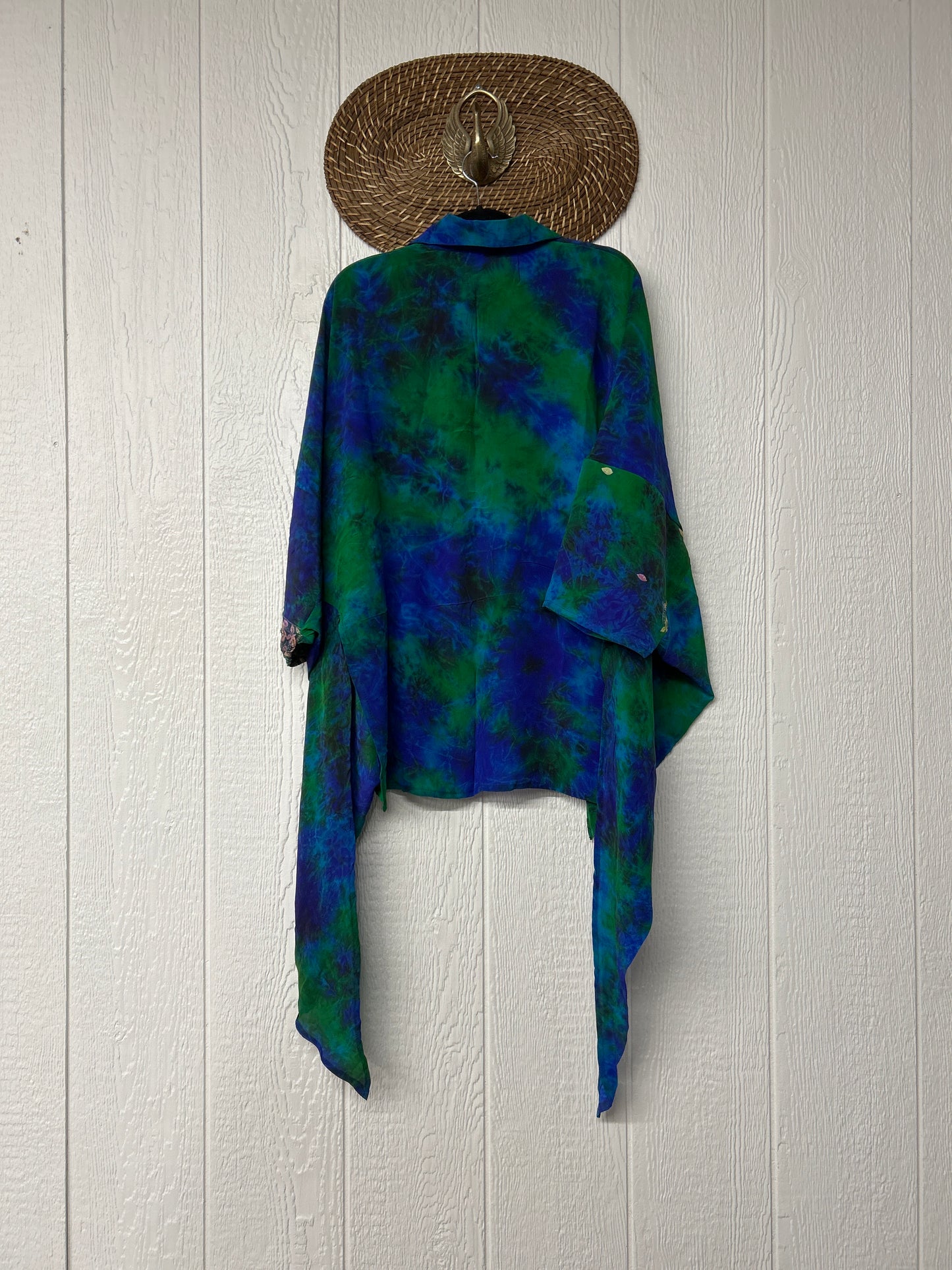 Crepe Sari Summer Nirvana Button Down 0626 078