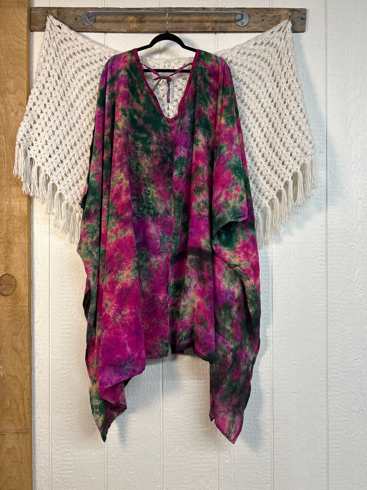 Crepe Sari Orchid Kimono 0626 160