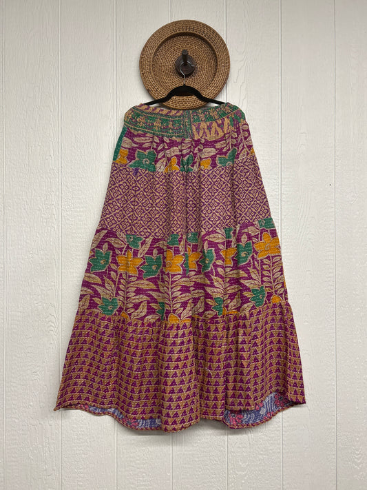 Pareo Kantha Lotus Maxi Skirt 0826 083