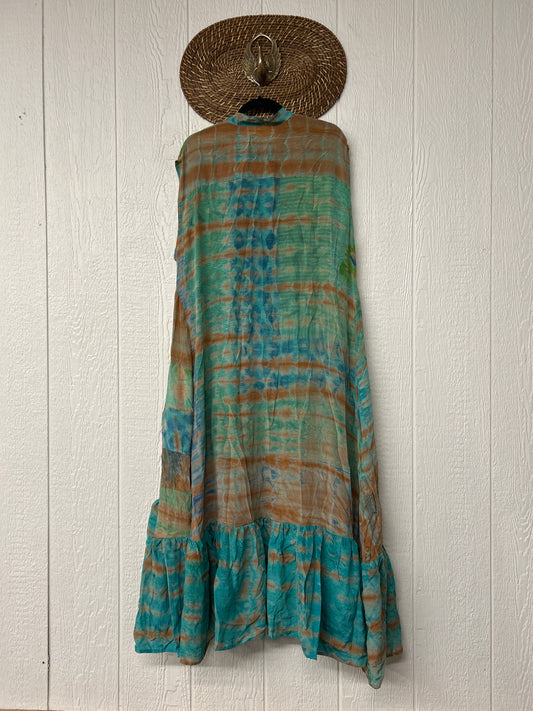 RETAIL Crepe Sari Summer Dahlia Duster 0726 132