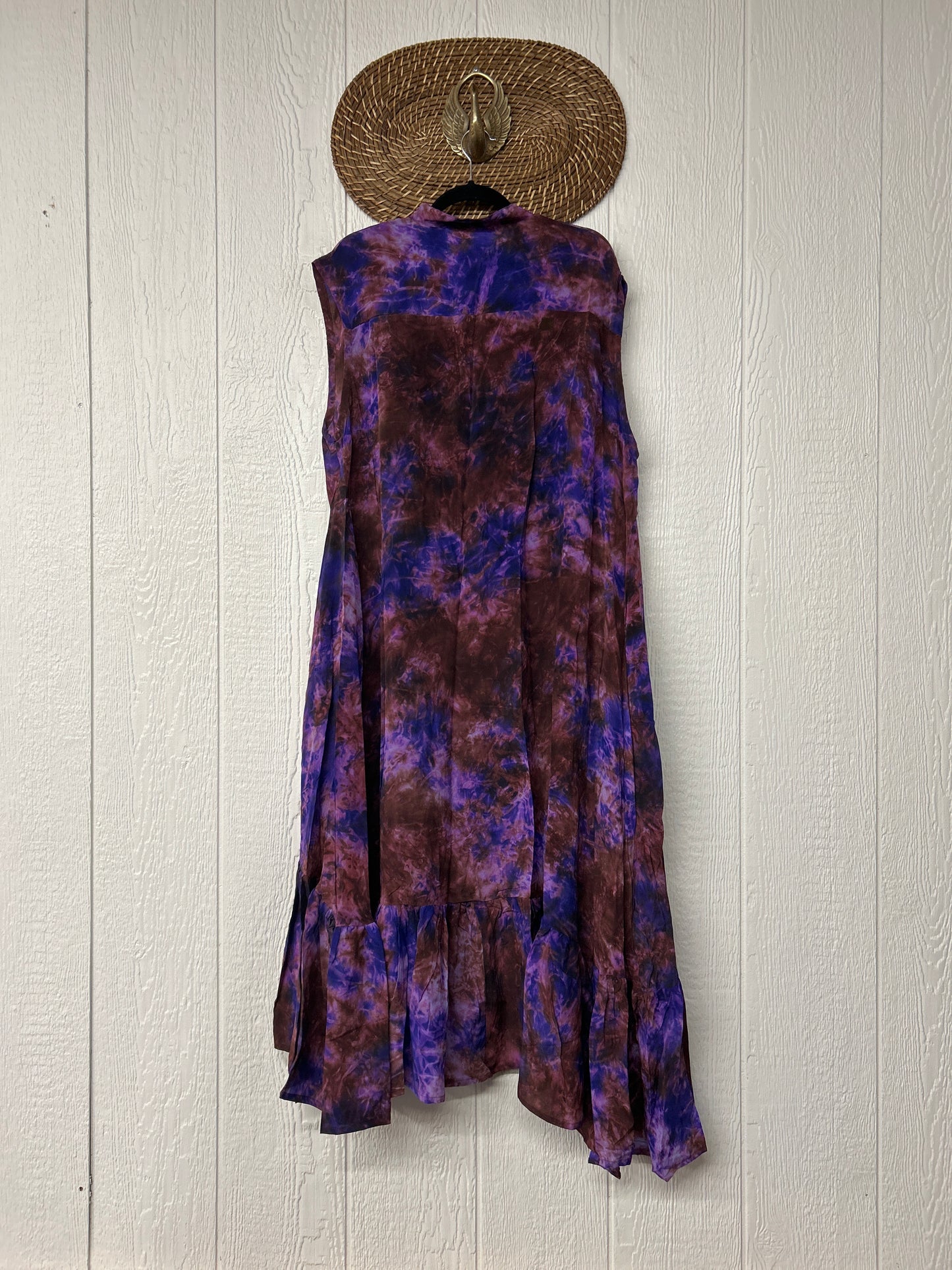Crepe Sari Summer Dahlia Duster 0726 088