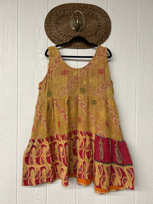 Kantha Meadow Mini Dress 0625 044