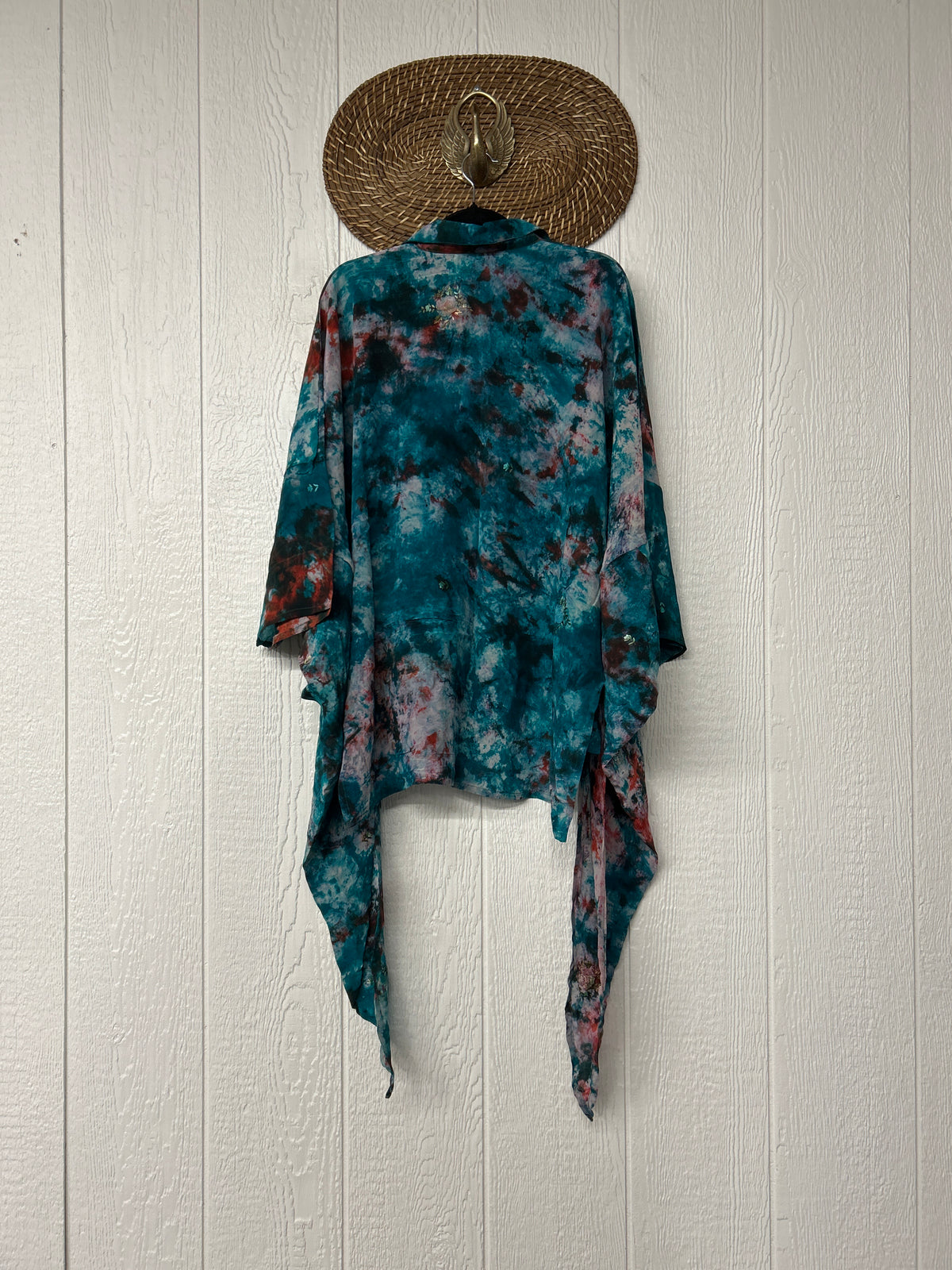 Crepe Sari Summer Nirvana Button Down 0626 172