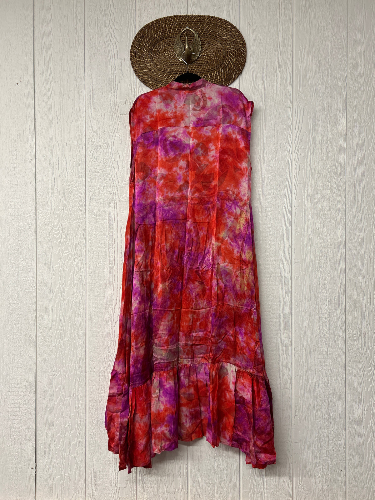 Crepe Sari Summer Dahlia Duster 0726 075