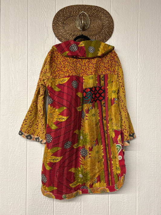 Fine Kantha Drifter Coat 1125 029