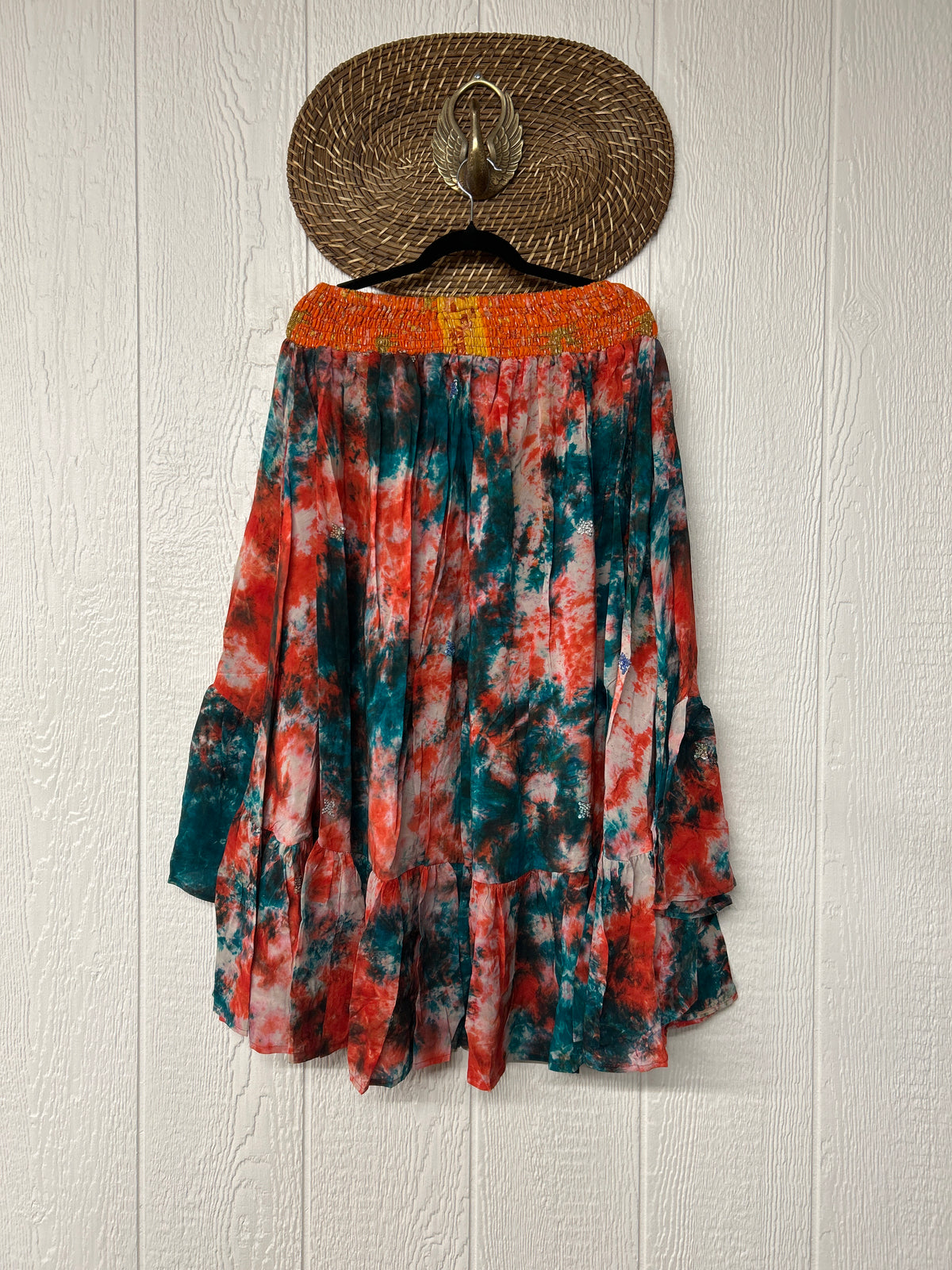 Crepe Sari Dahlia Skirt 1026 091