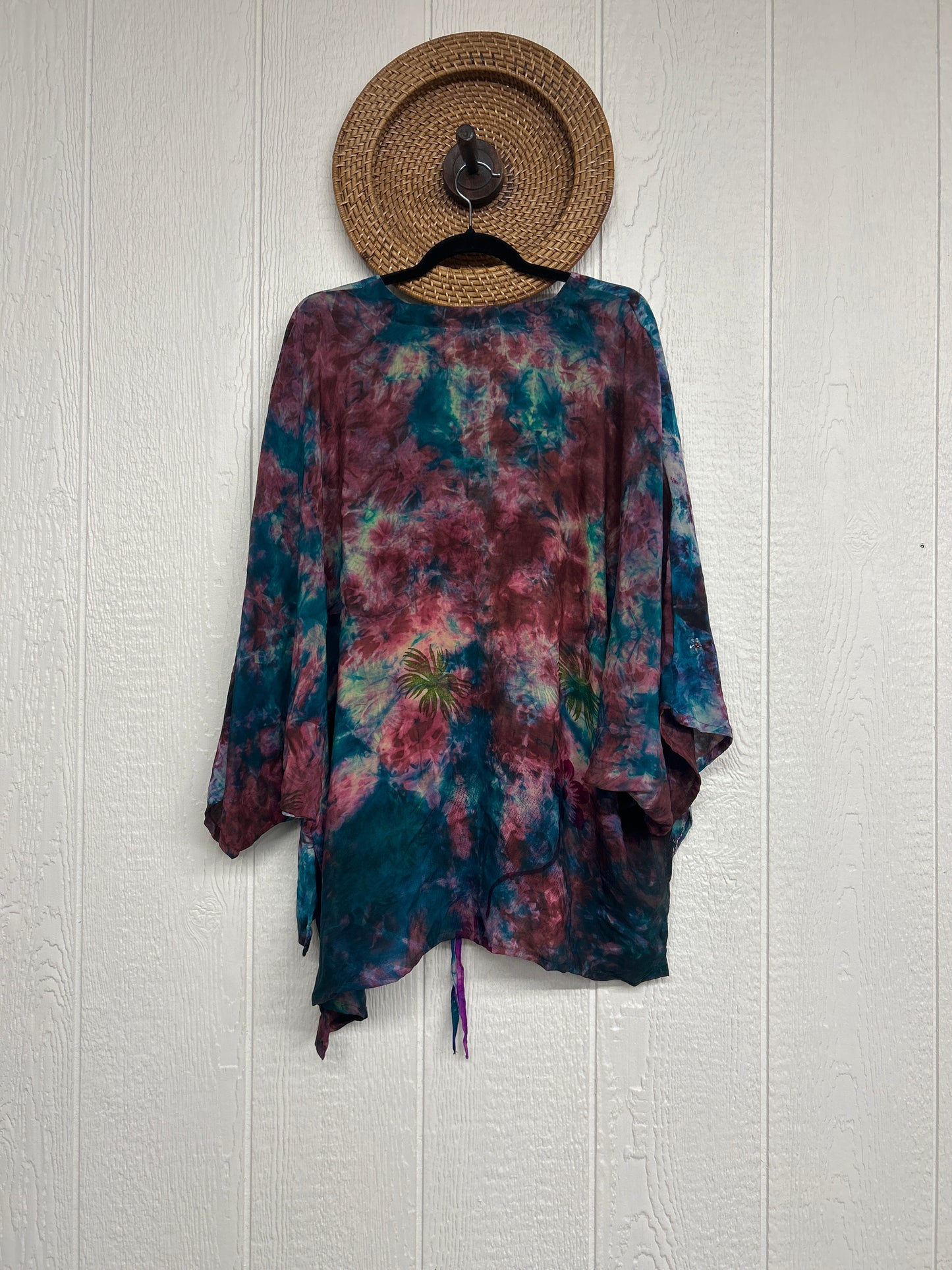 Crepe Sari Hi Lo Butterfly Top 0726 118