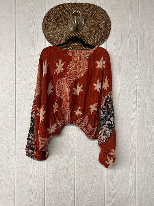 Crepe Sari Luna Crop Top 0126 220