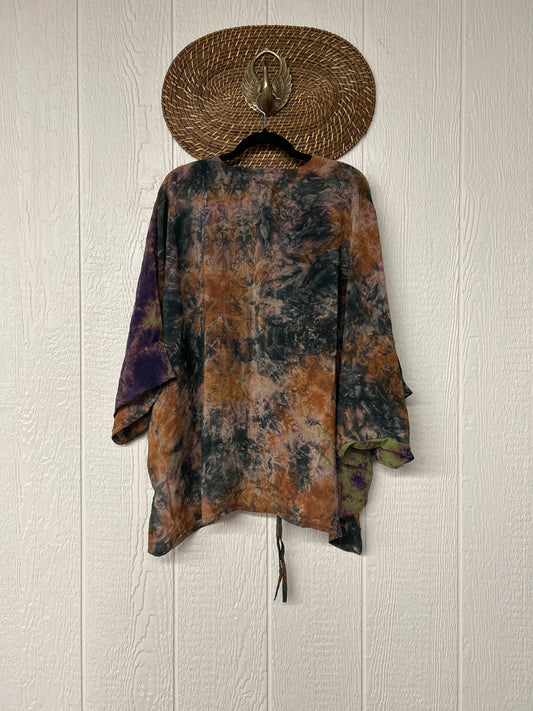 Crepe Sari Hi Lo Butterfly Top 0726 196