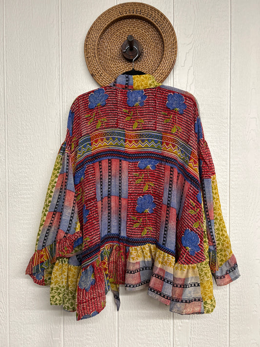 Crepe Sari Wild Rose Top 1225 096