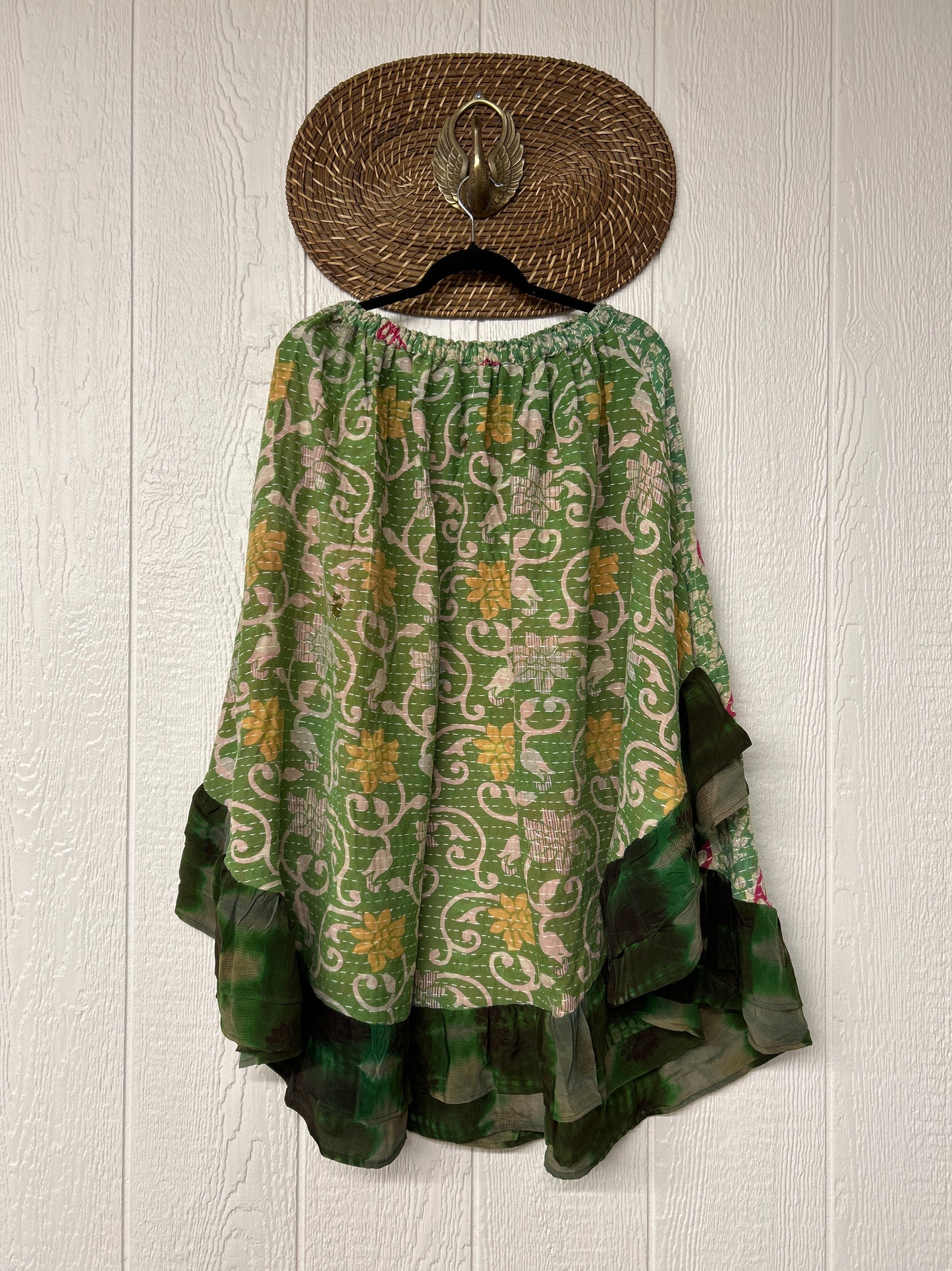 Pareo Kantha Wild Rose Skirt 0426 181