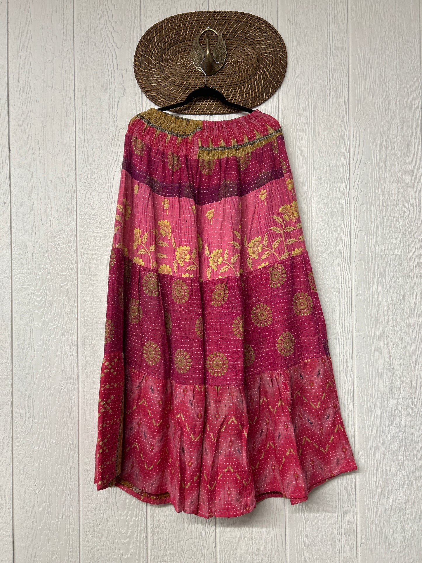 Pareo Kantha Lotus Maxi Skirt 0826 107