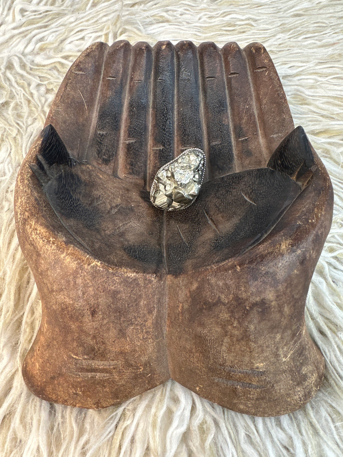 RETAIL Pyrite Ring 0226 031
