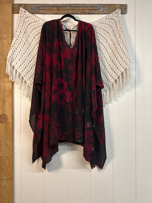 Crepe Sari Orchid Kimono 0626 180