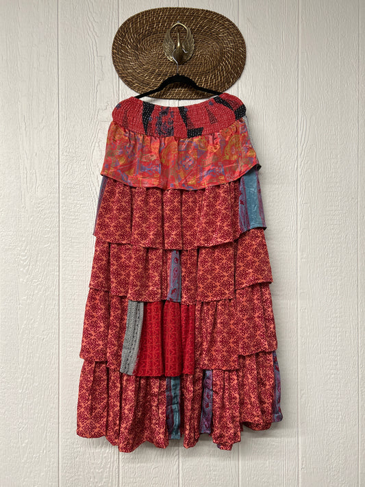 Rasgulla Sari Venus Ruffle Maxi 1125 032