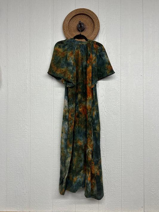 Crepe Sari Summer Woodstock Duster 0626 081
