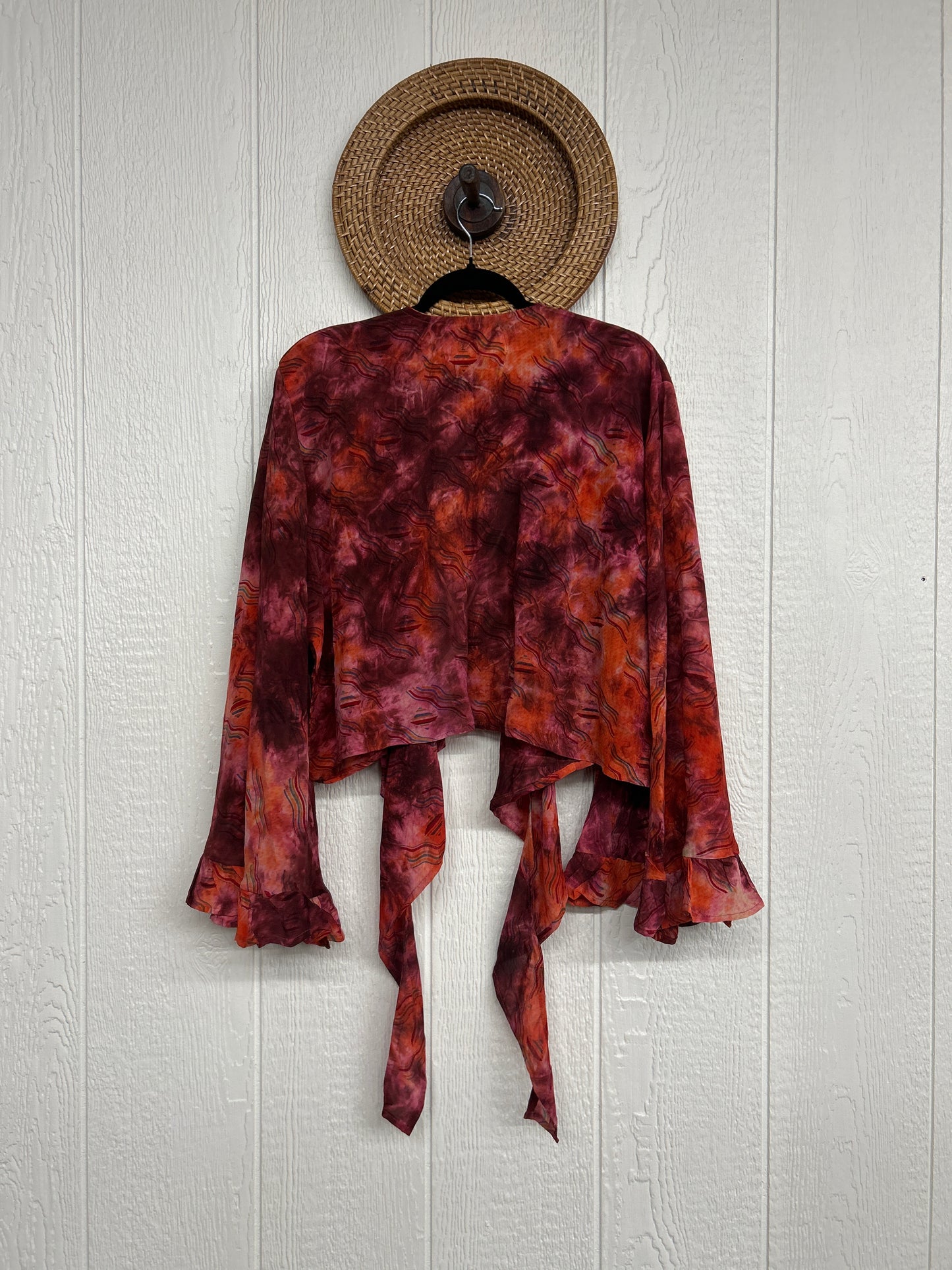 Crepe Sari Zeppelin Crop Shrug 0426 067