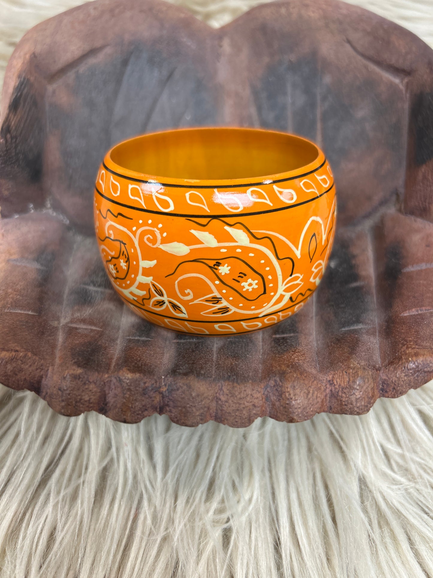 Hand Painted Wood Bangle