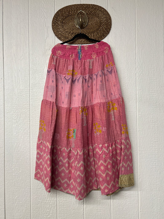 Pareo Kantha Lotus Maxi Skirt 0826 169