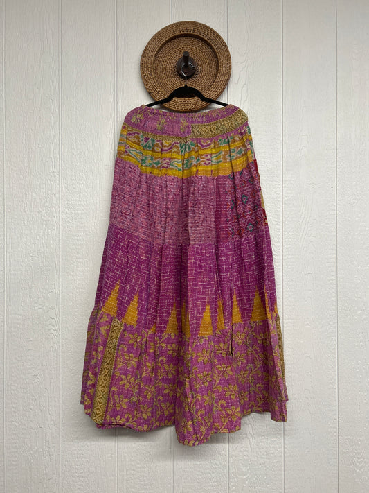 Pareo Kantha Lotus Maxi Skirt 0826 076
