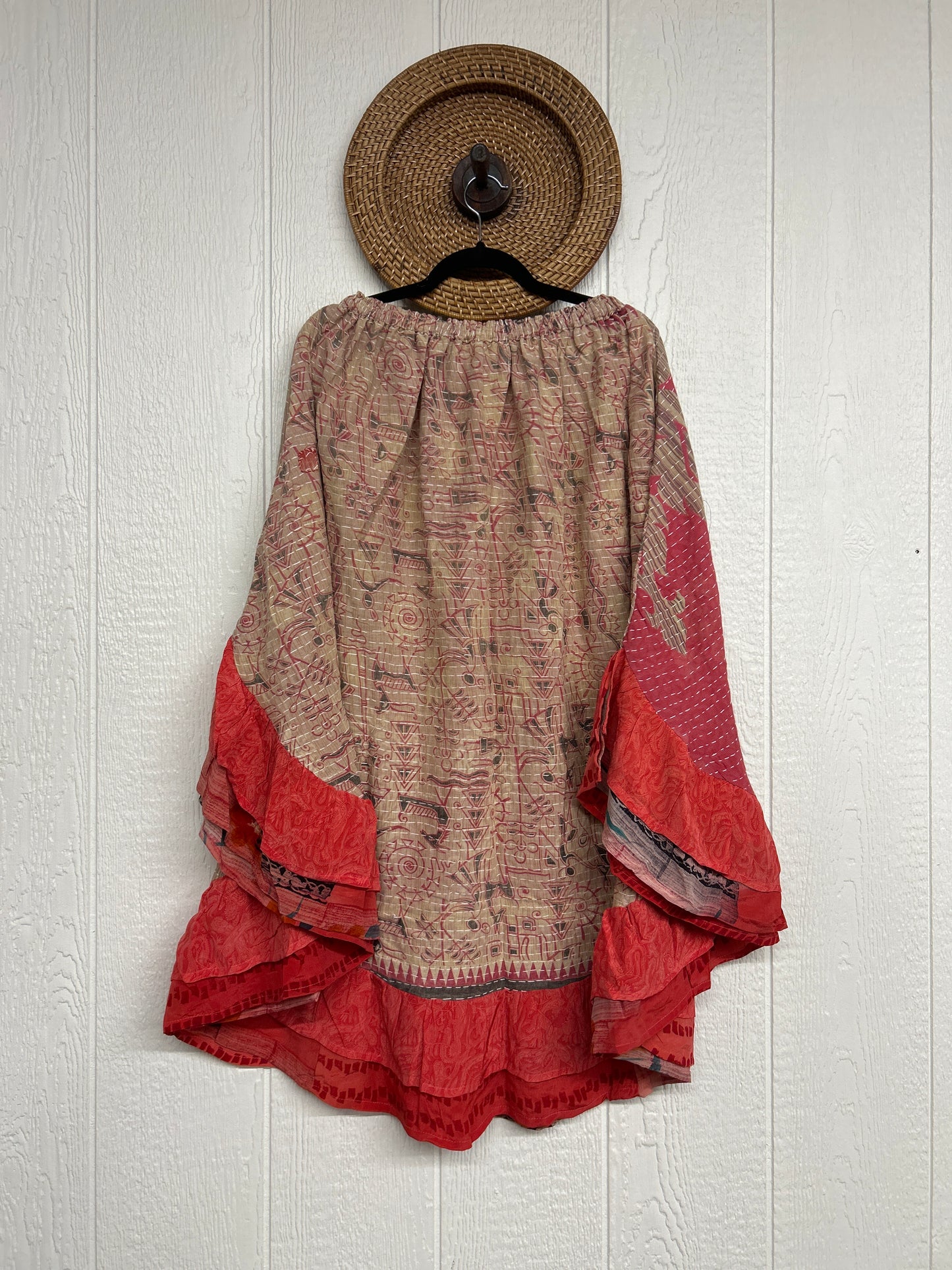 Pareo Kantha Wild Rose Skirt 0426 152
