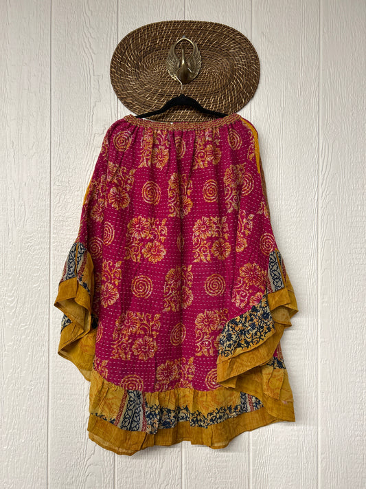 Pareo Kantha Wild Rose Skirt 0426 099