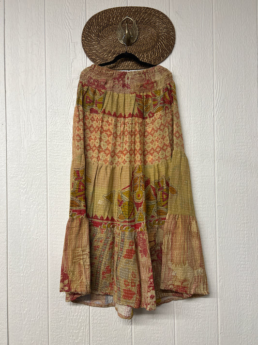 Pareo Kantha Lotus Maxi Skirt 0826 170