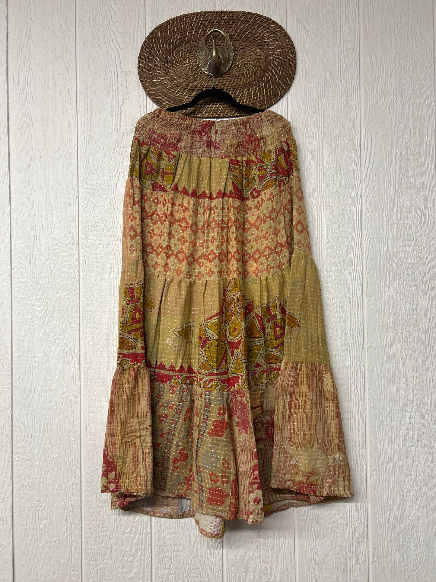 Pareo Kantha Lotus Maxi Skirt 0826 170