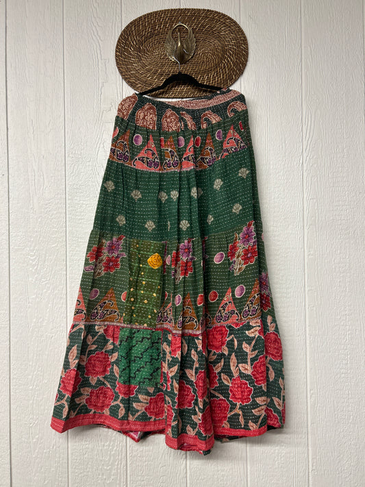 Pareo Kantha Lotus Maxi Skirt 0826 176