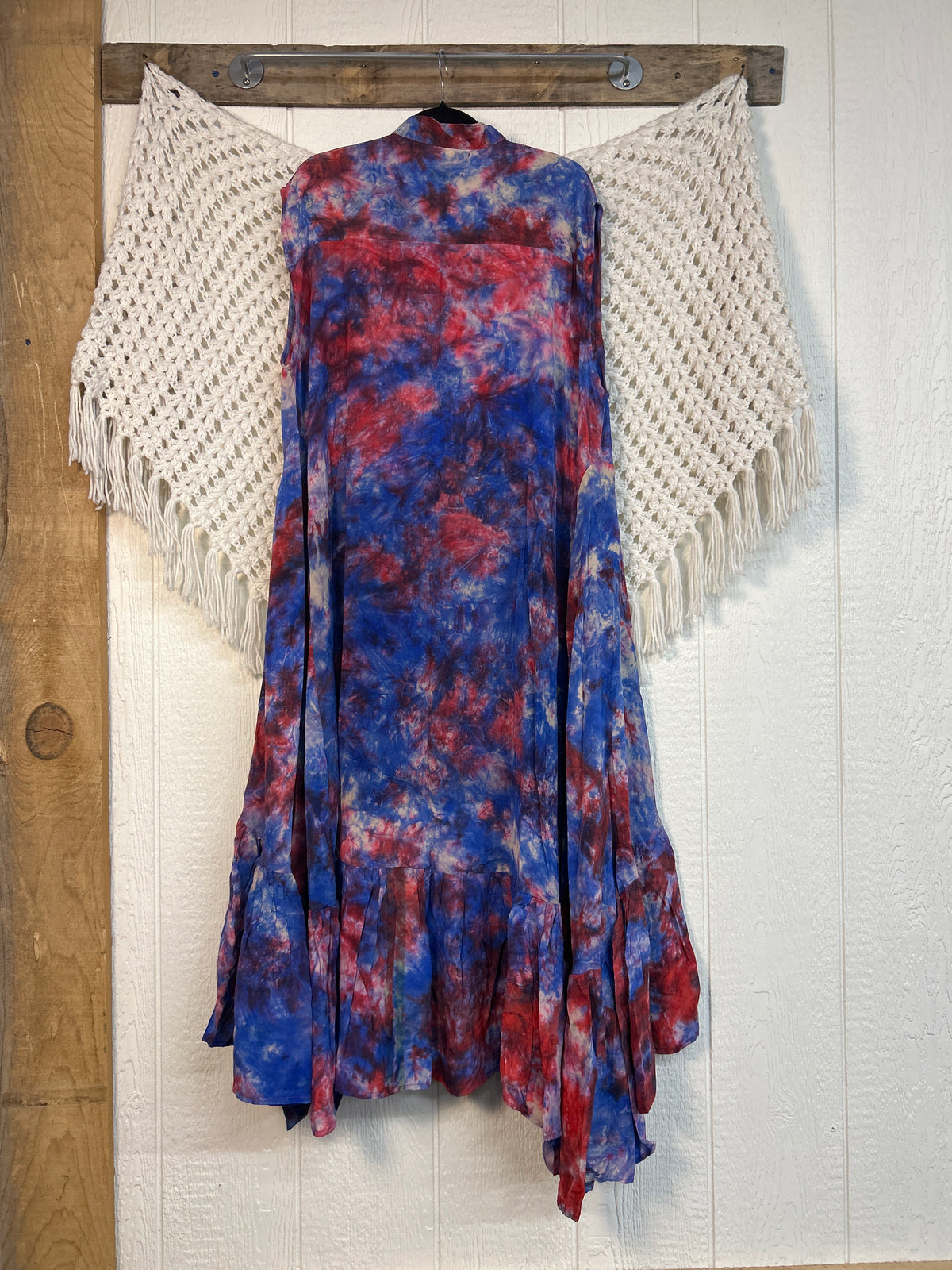 Crepe Sari Summer Dahlia Duster 0726 208