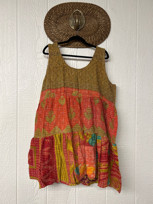 Kantha Meadow Mini Dress 0625 035