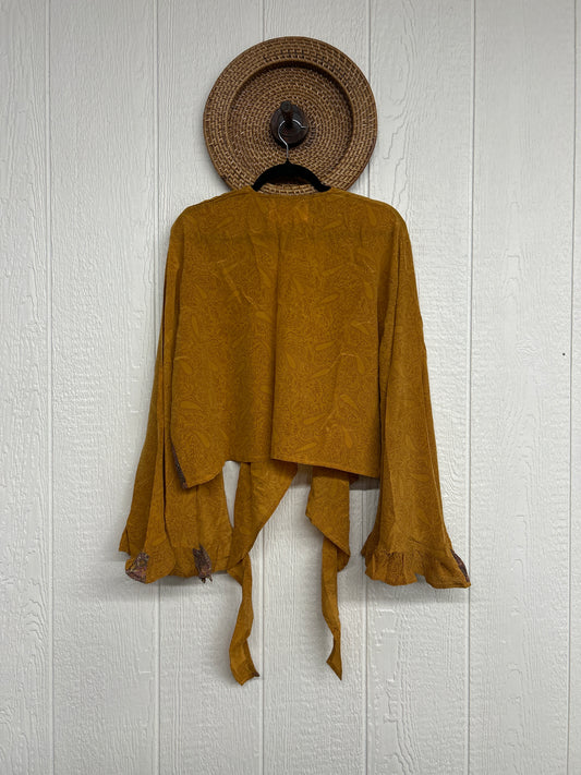 Crepe Sari Zeppelin Crop Shrug 0426 154