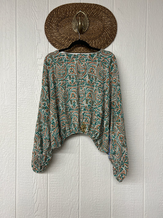 Crepe Sari Luna Crop Top 0126 241