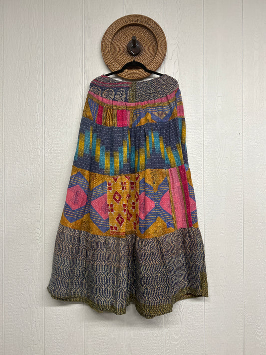 Pareo Kantha Lotus Maxi Skirt 0826 082