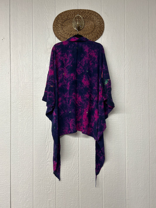Crepe Sari Summer Nirvana Button Down 0626 181