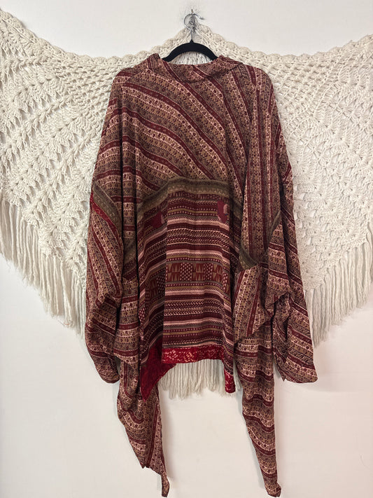 Crepe Sari Nirvana Button-Down L0626 002