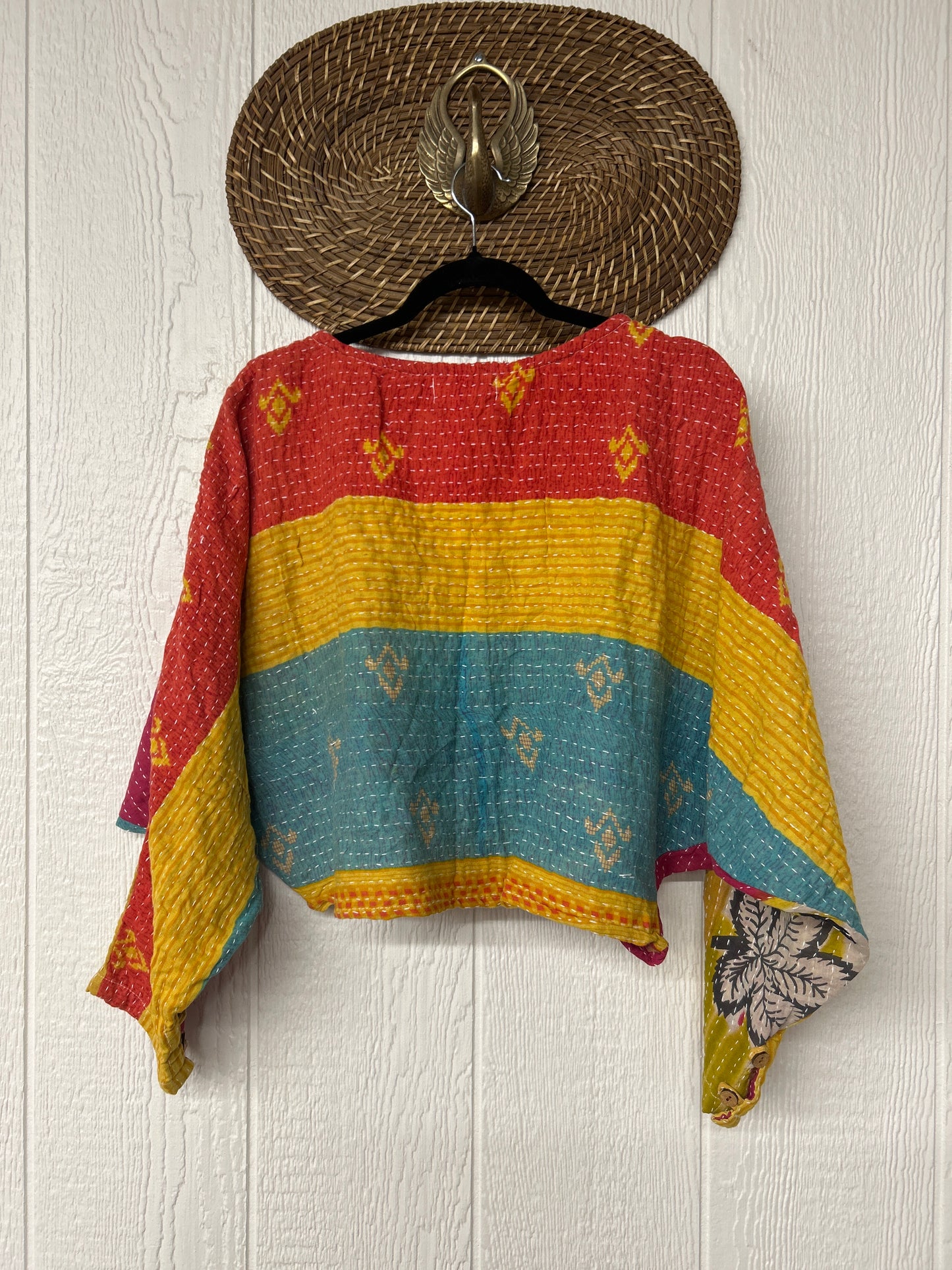 Pareo Kantha In Bloom Cropped Pullover 0326 220