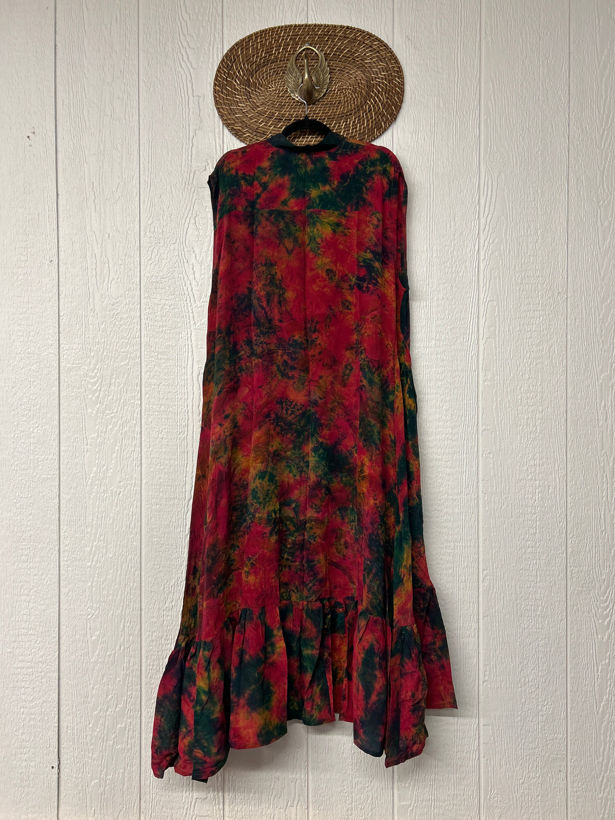 Crepe Sari Summer Dahlia Duster 0726 043