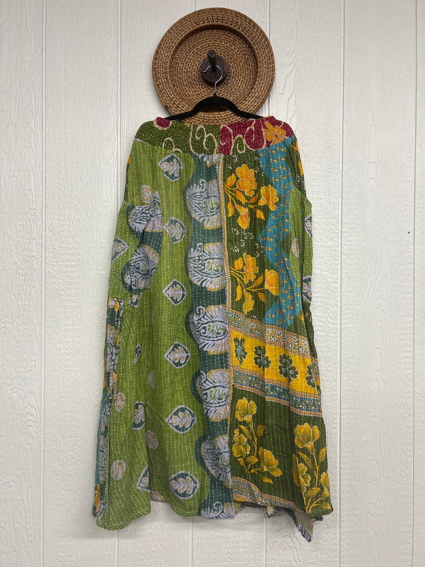 Pareo Kantha Butterfly Cargo Skirt 0426 148