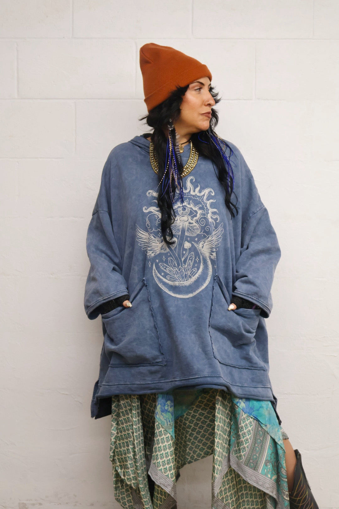 RETAIL KB Dream Pullover Hoodie - Denim