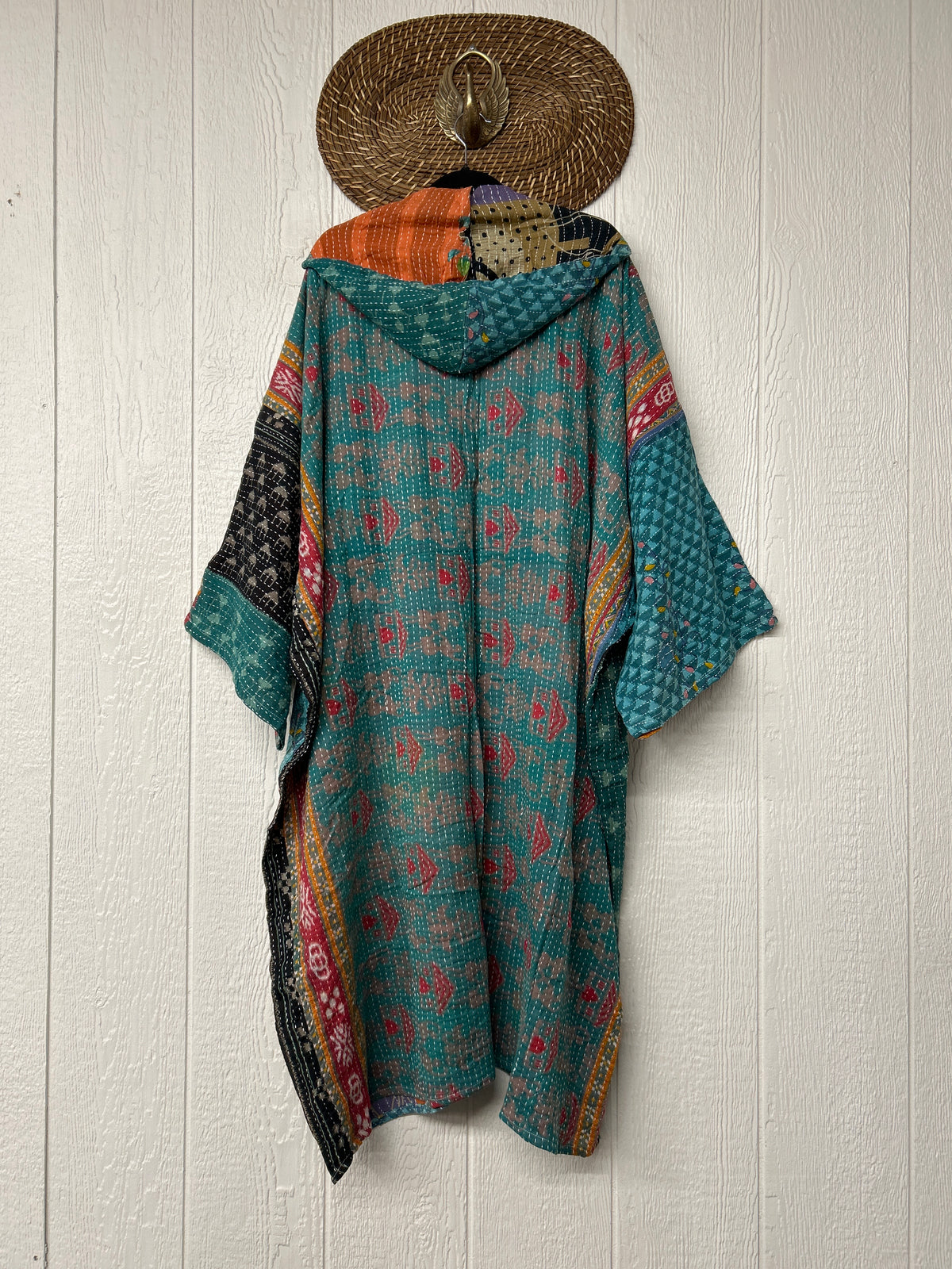 Pareo Kantha Gaia Hooded Maxi 1026 126